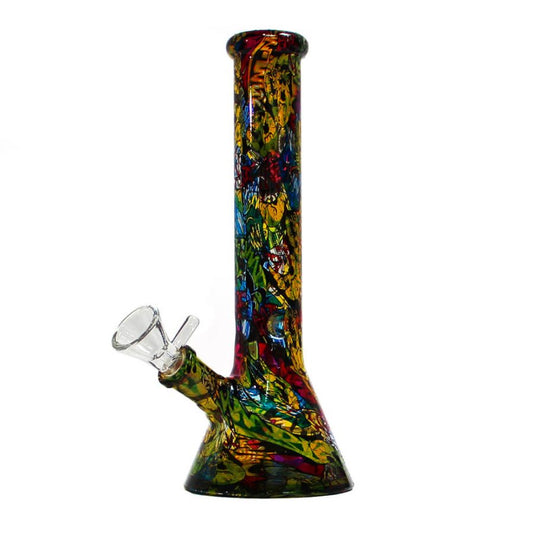 Bong in vetro Pop Art 26cm - 420 Farm