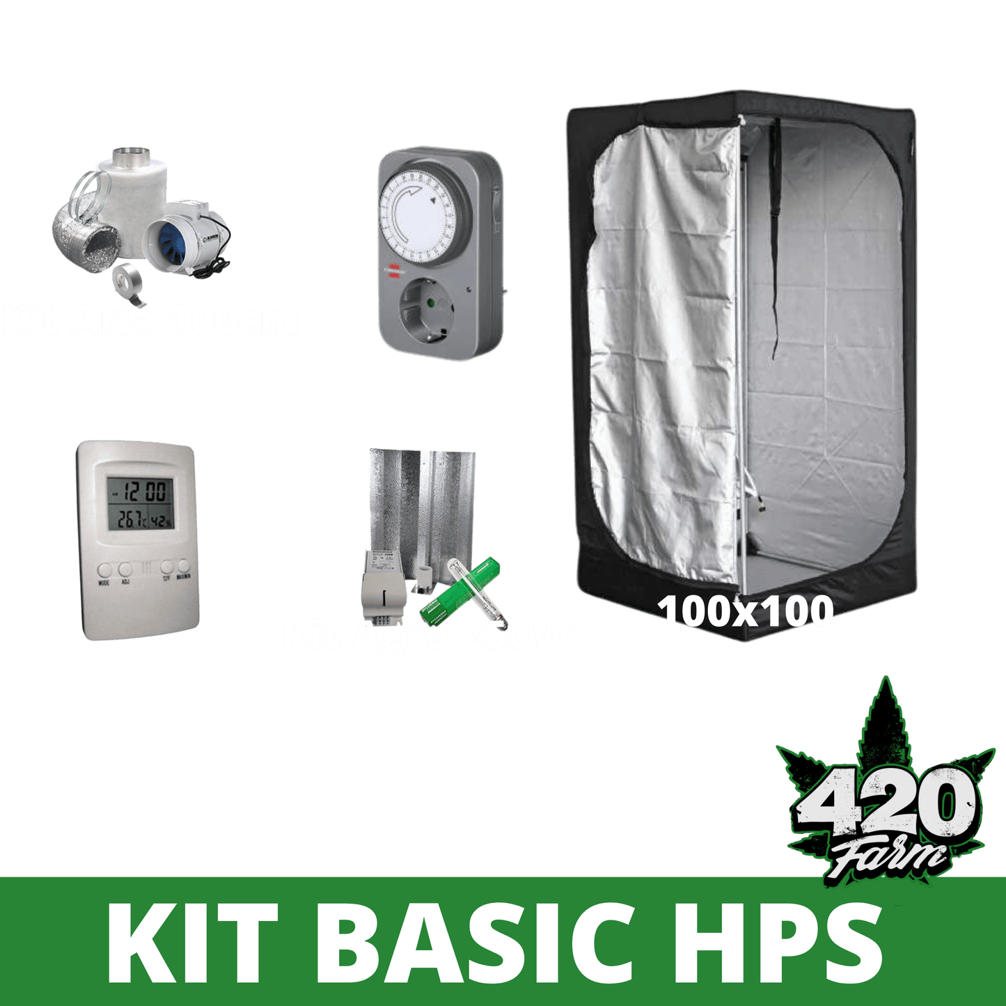 Kit Basic Growbox HPS - 420 Farm