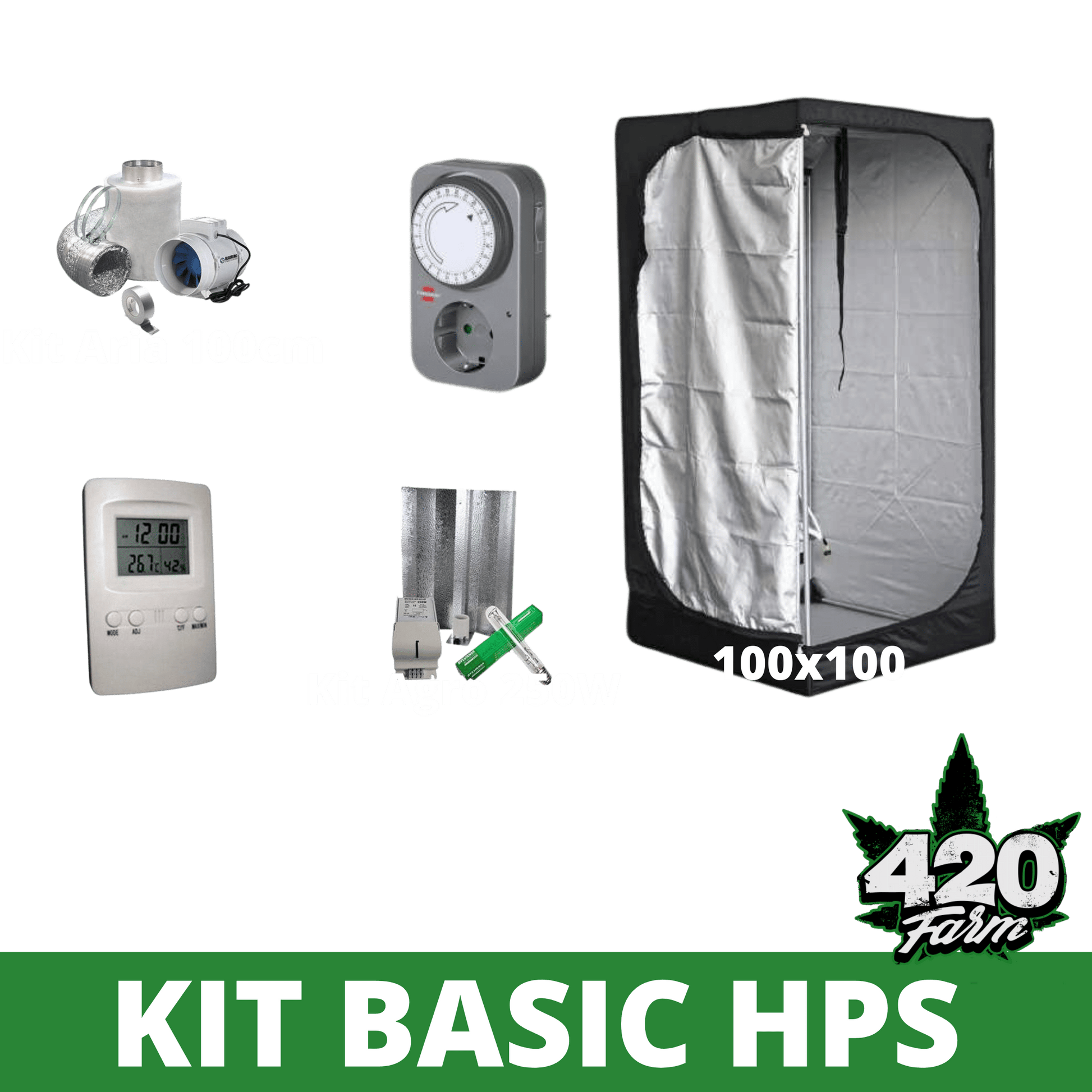 Kit Basic Growbox HPS - 420 Farm