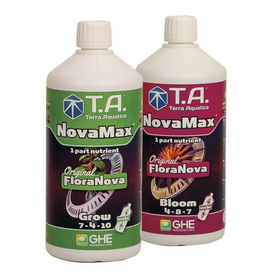 KiT Fertilizzante Tripack per Coltivazione Novamax (Floranova + Ripen) - Terra Aquatica by GHE - 420 Farm