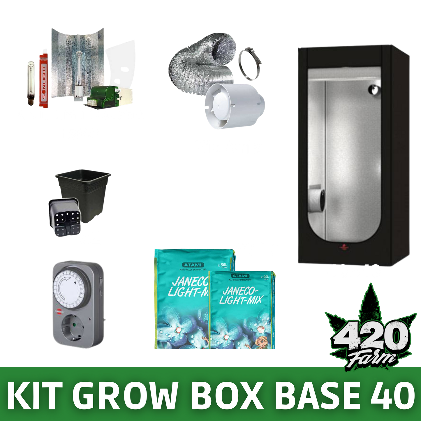 KIT GROW BOX BASE 40 - 420 Farm