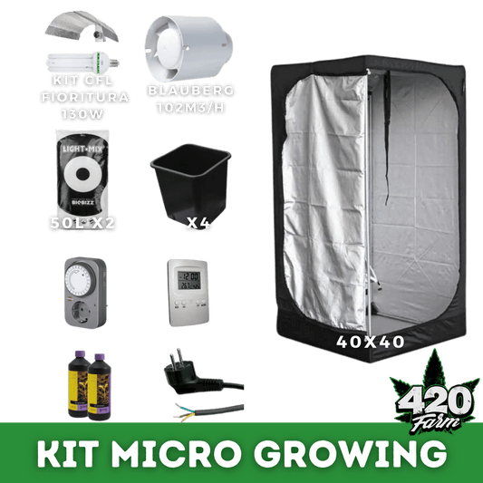 KIT MICRO GROWING - 125W CFL - 420 Farm