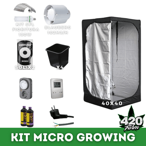 KIT MICRO GROWING - 125W CFL - 420 Farm