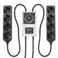 LUMii - Black 8-Way Schuko Contactor Timer - 420 Farm