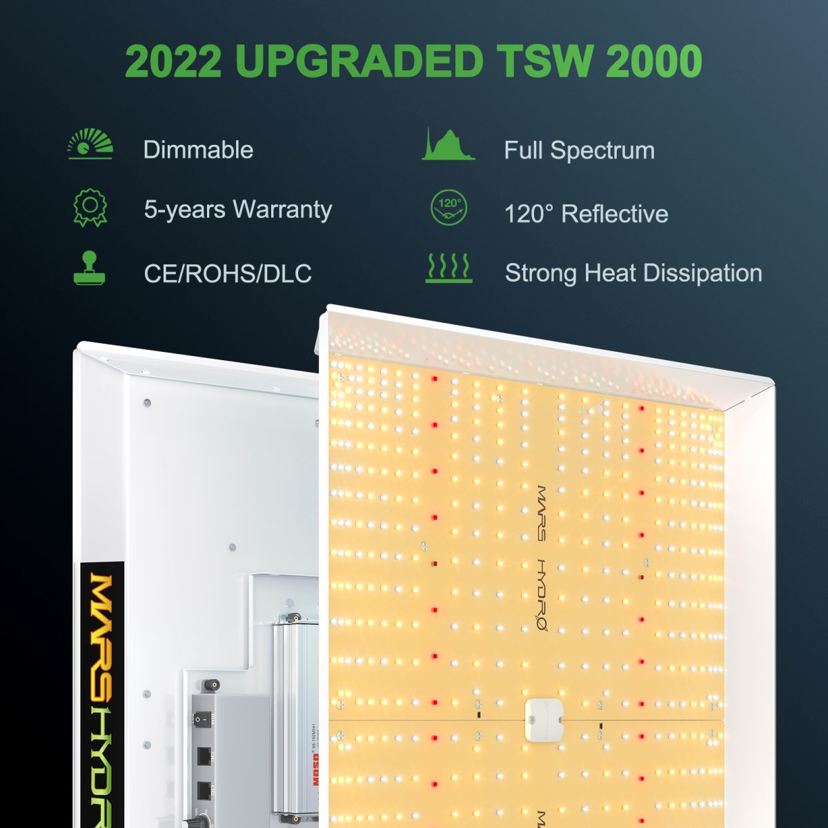 Mars Hydro TSW 2000 Kit Completo 120x120x200 Plus - 420 Farm