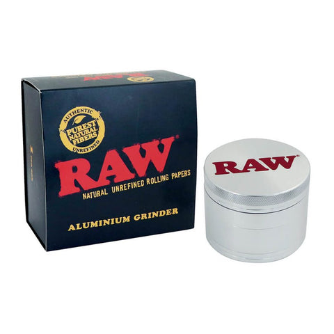 RAW Grinder in Metallo 4 parti – 56mm con Confezione regalo - 420 Farm