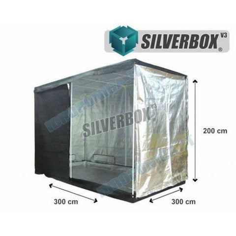 SilverBox V3 in Mylar 300x300x220cm - Grow Box Per Coltivazione Indoor - 9 Mq - 420 Farm